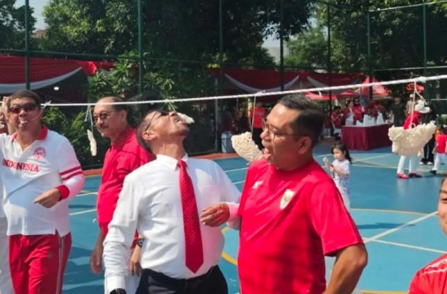 Saleh Husin Meriahkan HUT ke-80 RI Lewat Lomba Rakyat, Tetap Semangat Meski Sudah Tak Menjabat Menteri