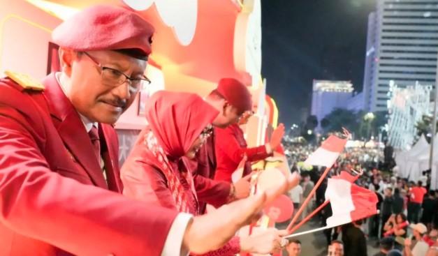 Mensos Gus Ipul Ungkap Pesan Program Pemberdayaan di Balik Mobil Hias Kemensos di Karnaval HUT ke-80 RI