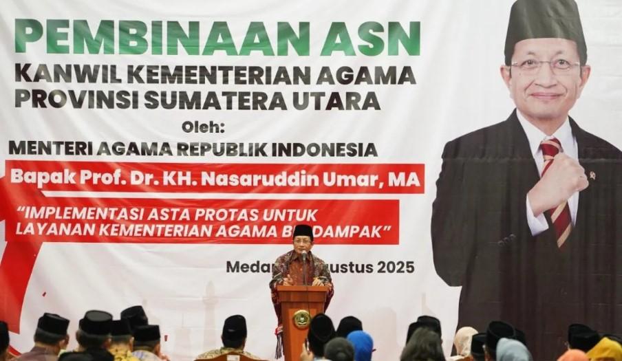 Menag Ingatkan ASN Kemenag Bersinergi Wujudkan Asta Protas 2025-2029
