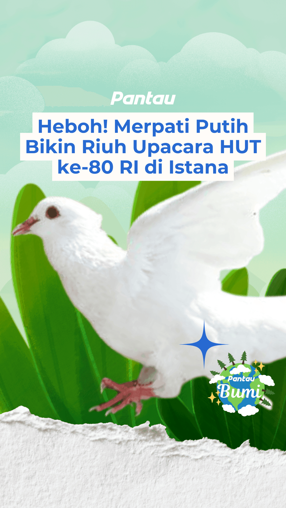 HEBOH! MERPATI PUTIH BIKIN RIUH UPACARA HUT KE-80 RI DI ISTANA