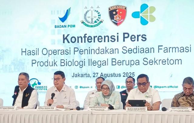 BPOM Bongkar Praktik Ilegal Suntik Sekretom oleh Dokter Hewan di Magelang, Kerugian Capai Rp230 Miliar