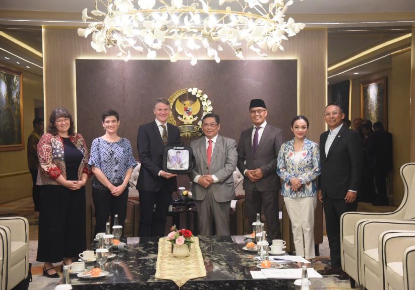 DPR RI Terima Dubes Australia, Tegaskan Komitmen Perkuat Kerja Sama Strategis dan Persahabatan Bilateral