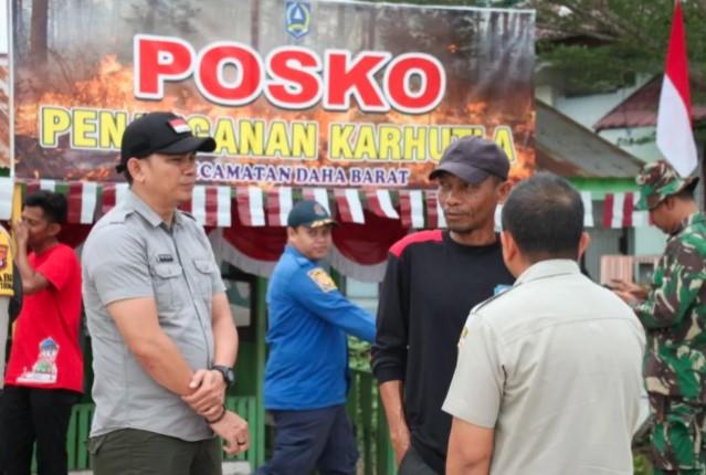 BPBD Kalsel Dirikan Pos Lapangan di Hulu Sungai Selatan untuk Antisipasi Karhutla