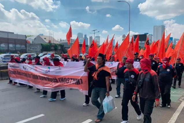 Partai Buruh Ajukan Enam Tuntutan dalam Aksi di DPR, Soroti Outsourcing hingga Reformasi Pajak