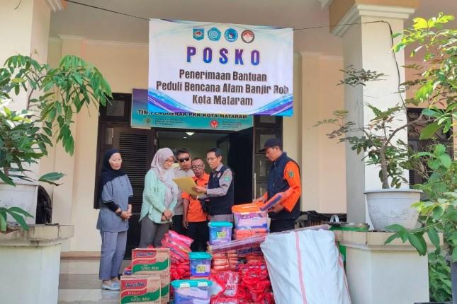 1.000 Paket Bantuan untuk Korban Banjir di Mataram Siap Didistribusikan, Dinsos Tunggu SK Penetapan