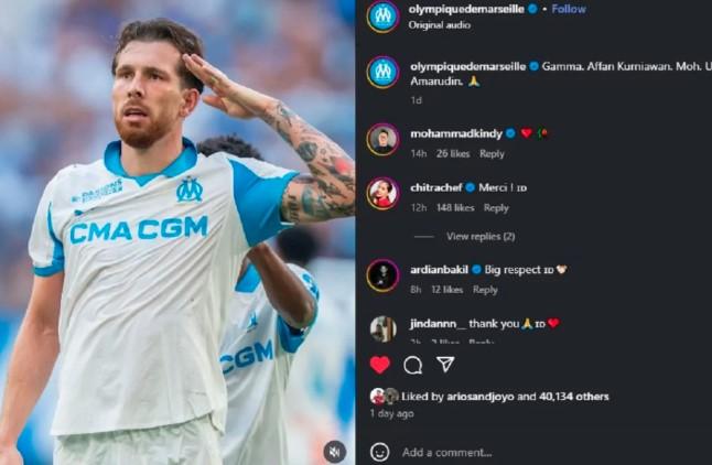 Klub Prancis Olympique Marseille Tunjukkan Dukungan untuk Affan Kurniawan dan Korban Demo di Indonesia