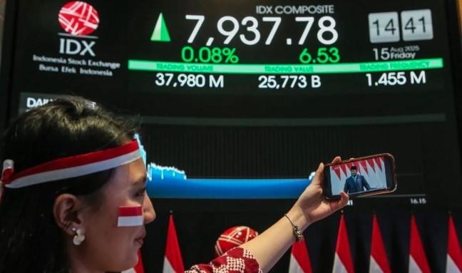 IHSG Dibuka Menguat 69,30 Poin ke Level 7.805 pada Perdagangan Selasa Pagi