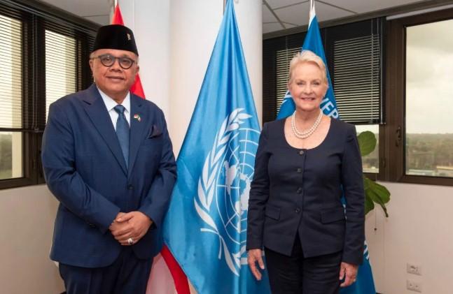 Indonesia Tegaskan Komitmen Perkuat Kerja Sama dengan WFP dan Salurkan Bantuan ke Afghanistan