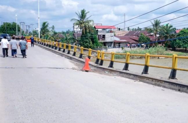 Jembatan Sungai Rokan Miring, Pemprov Riau Tutup Total Hingga 9 Oktober 2025