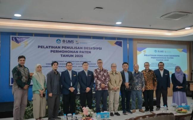 Kemdiktisaintek Gelar Pelatihan Penulisan Paten di UMS, Dorong Hilirisasi Riset dan Inovasi Nasional