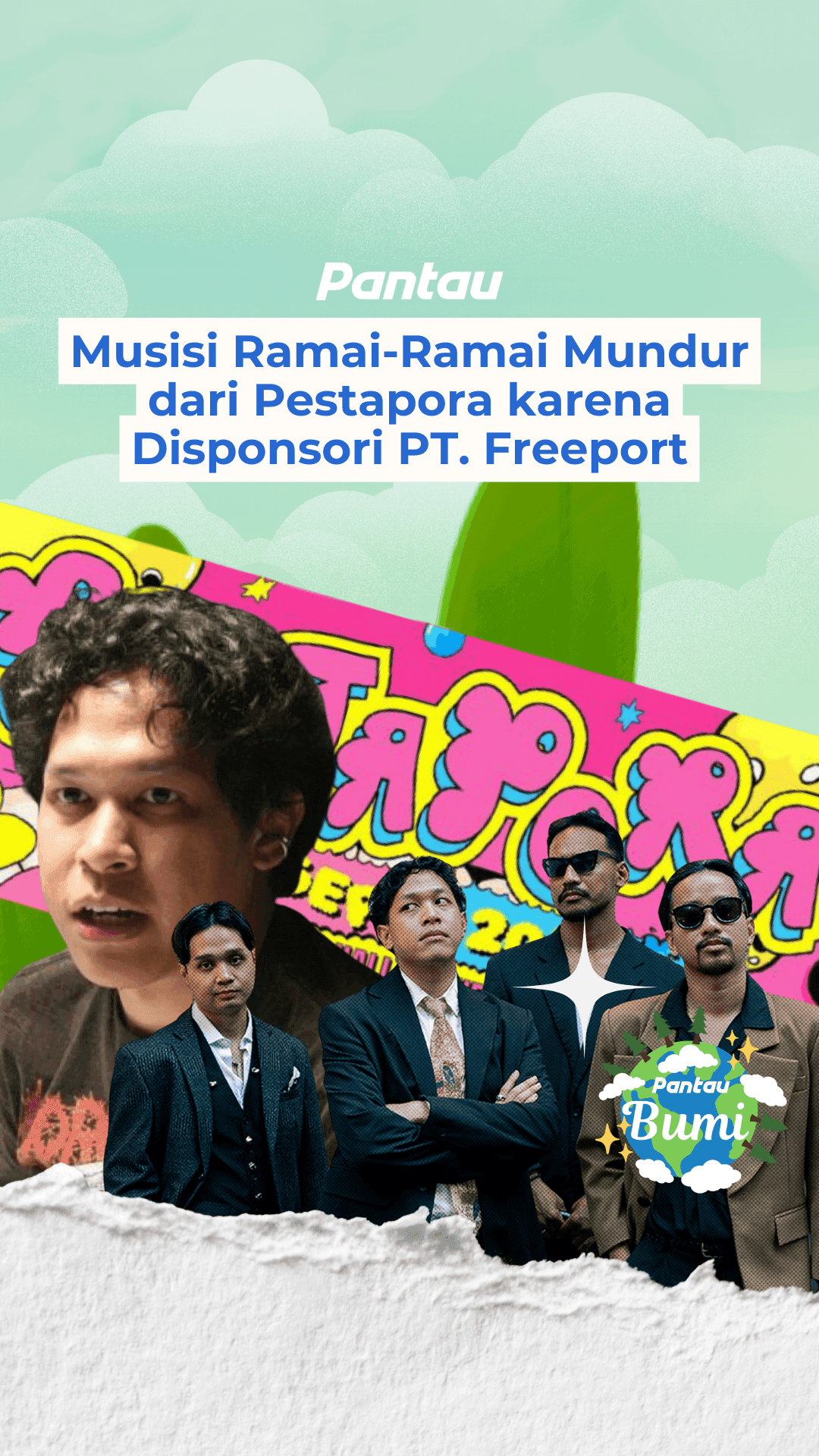 MUSISI RAMAI-RAMAI MUNDUR DARI PESTAPORA KARENA DISPONSORI PT.FREEPORT