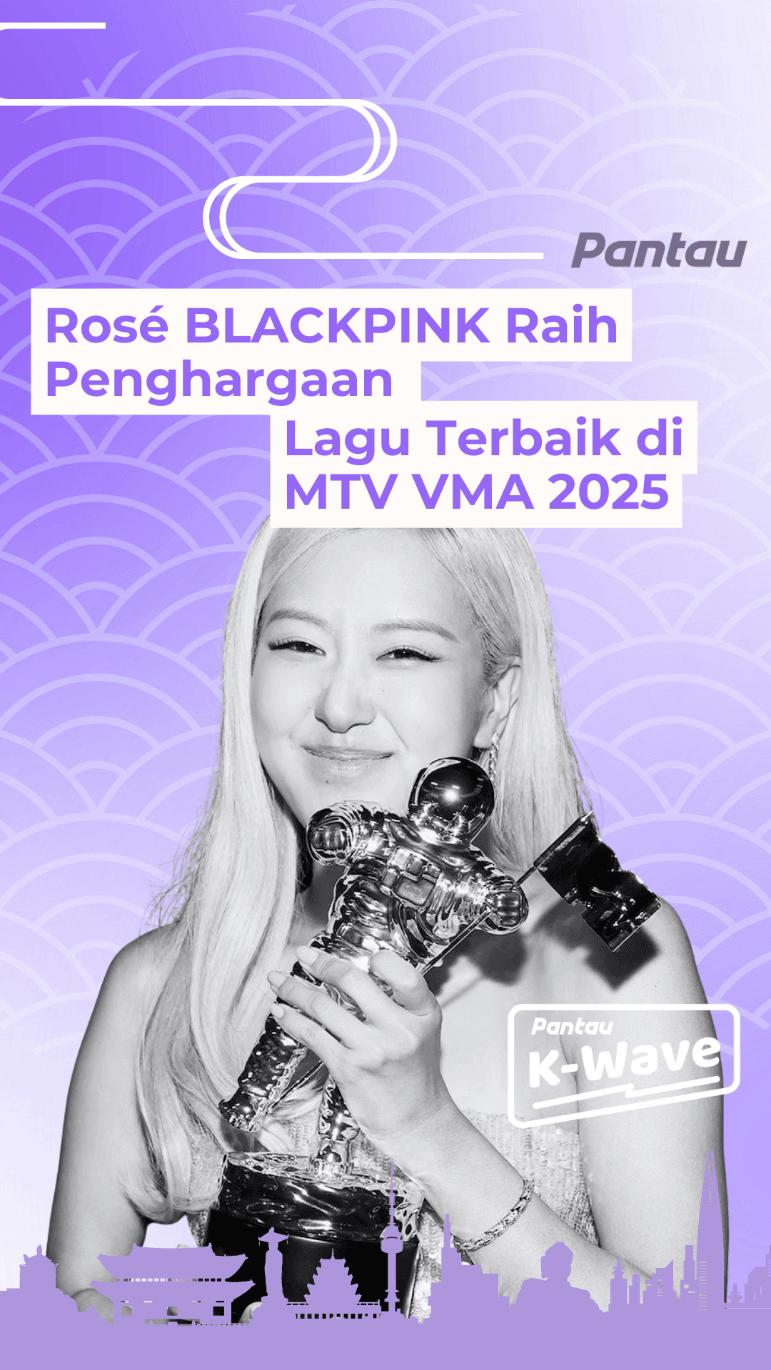 ROSE BLACKPINK RAIH PENGHARGAAN LAGU TERBAIK DI MTV VMA 2025