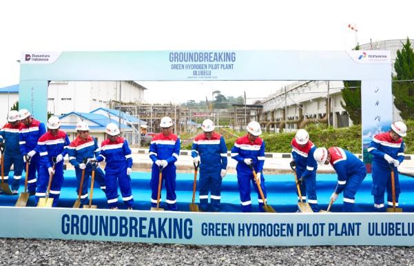 Pertamina Resmikan Groundbreaking Pilot Plant Green Hydrogen di Ulubelu