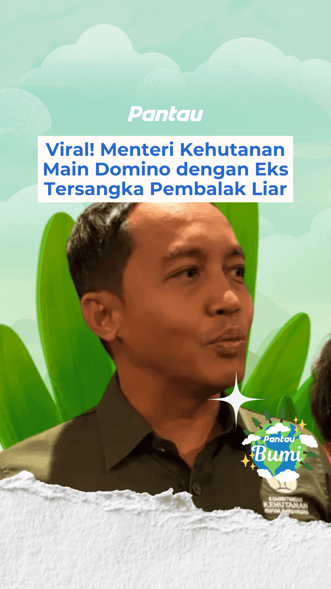 VIRAL! MENTERI KEHUTANAN MAIN DOMINO DENGAN EKS TERSANGKA PEMBALAK LIAR