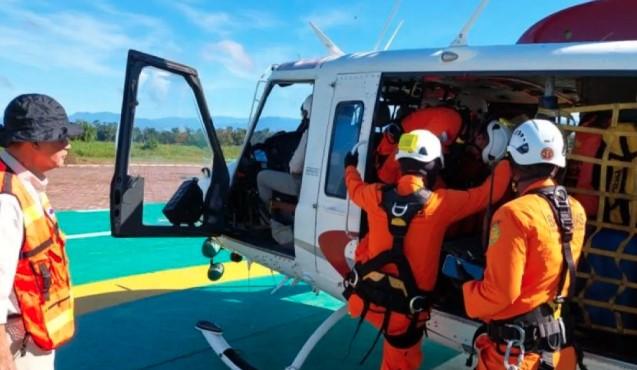 Empat Korban Helikopter Jatuh di Mimika Ditemukan Tewas, SAR Pastikan Jenazah Dievakuasi ke Timika