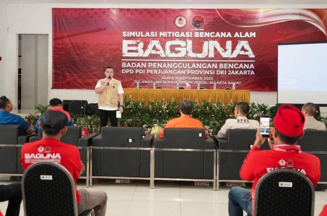 PDI Perjuangan DKI Gelar Simulasi Mitigasi Bencana, Targetkan Kader Jadi Garda Terdepan Penanganan Darurat