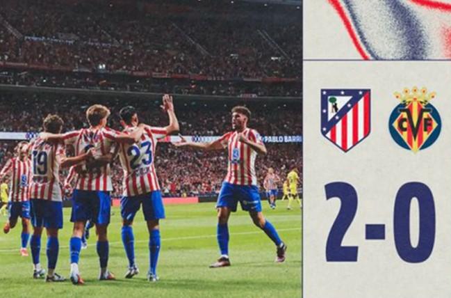 Akhiri Tren Negatif, Atletico Madrid Bungkam Villarreal 2-0 dan Naik ke Peringkat Sembilan