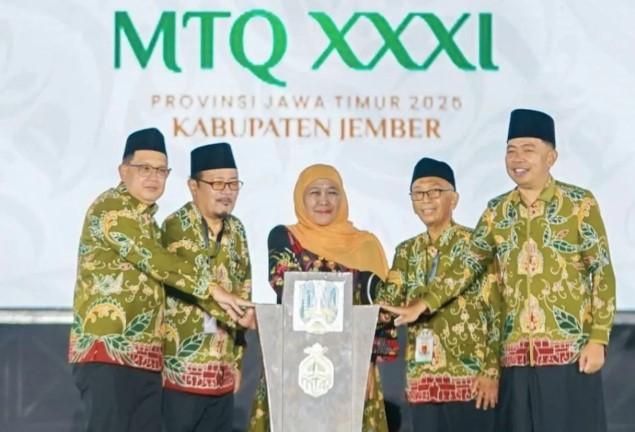 Gubernur Khofifah: MTQ XXXI Jatim Pancarkan Cahaya Persatuan, Siapkan Langkah Menuju Juara Nasional