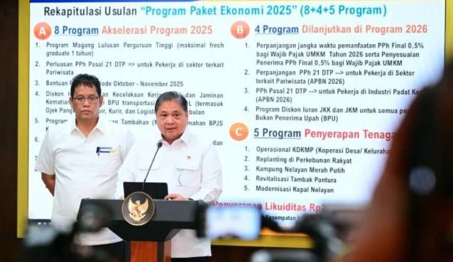 Paket Ekonomi 2025 8+4+5 Fokus Serap Tenaga Kerja, Jaga Daya Beli, dan Dorong Pertumbuhan Ekonomi