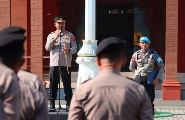 Polresta Pati Kerahkan Ratusan Personel Amankan Rapat Pansus Hak Angket DPRD Hari ke-8