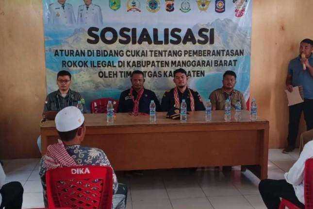 Satgas Mabar Sosialisasi Bahaya Rokok Ilegal di Pulau Komodo, 716 Ribu Batang Disita Sejak Awal Tahun