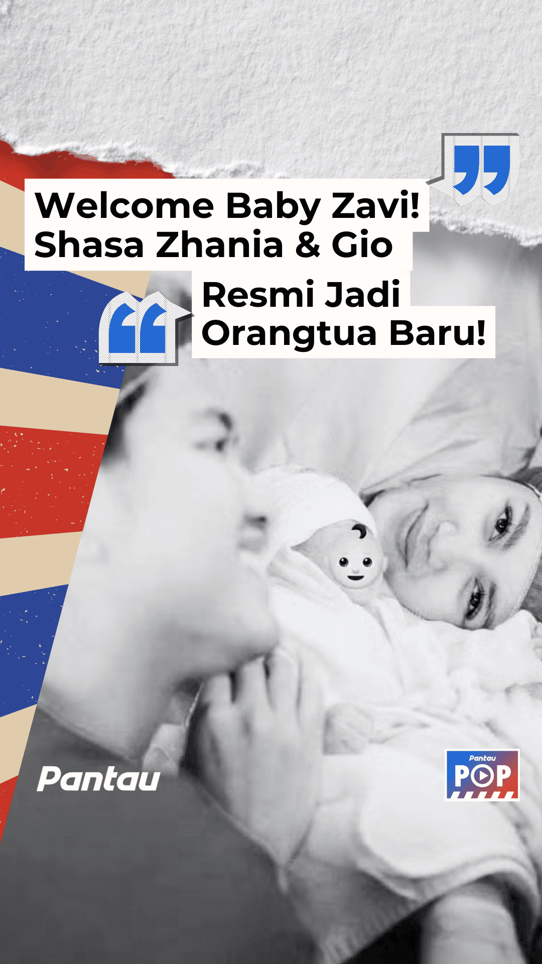 WELCOME BABY ZAVI! SASHA ZHANIA & GIO RESMI JADI ORANGTUA BARU!