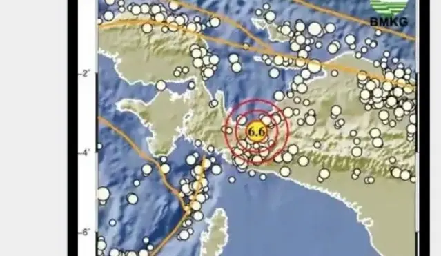 Gempa Magnitudo 6,6 Guncang Nabire Papua Tengah, BMKG Pastikan Tidak Berpotensi Tsunami