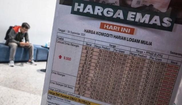 Harga Emas Antam Naik Rp1.000 ke Rp2.123.000 per Gram pada 22 September 2025