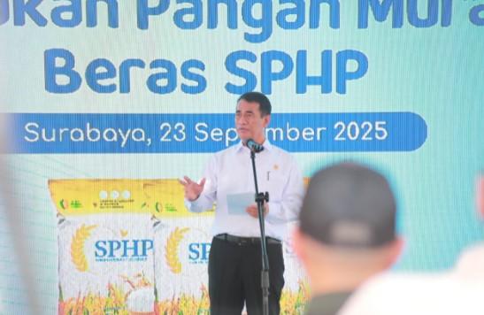 Hadirkan GPM Serentak di 828 Titik, Mentan Amran Pastikan Warga Jatim Nikmati Harga Pangan Murah