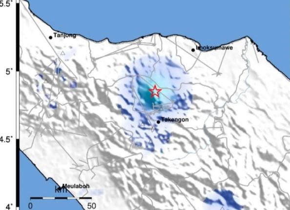 Gempa Magnitudo 3,2 Guncang Bener Meriah Aceh, Disebabkan Aktivitas Sesar Aktif