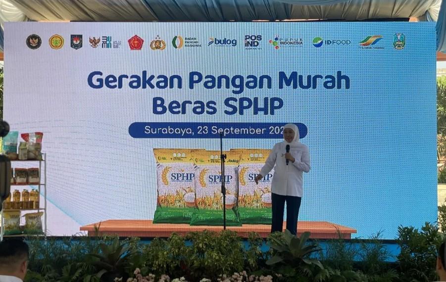 Gubernur Khofifah Tegaskan Gerakan Pangan Murah sebagai Wujud Negara Hadir untuk Rakyat