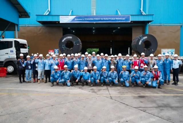 Krakatau Posco Resmikan Gudang Modern HRC di Cilegon, Efisienkan Logistik dan Dukung Baja Ramah Lingkungan