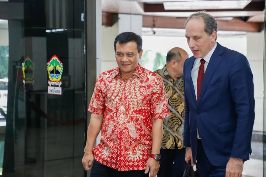 Dubes Prancis Temui Gubernur Jateng, Jawa Tengah Jadi Provinsi Prioritas Kerja Sama