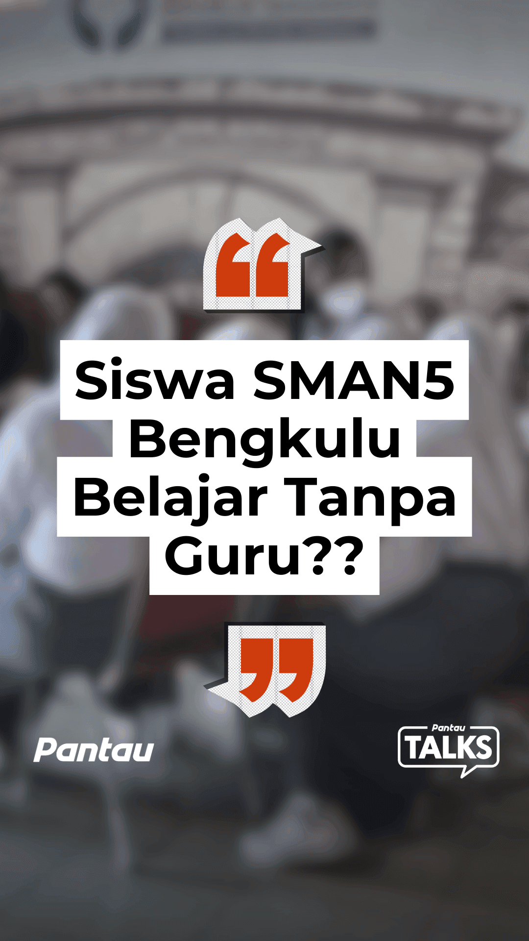SISWA SMAN 5 BENGKULU BELAJAR TANPA GURU??