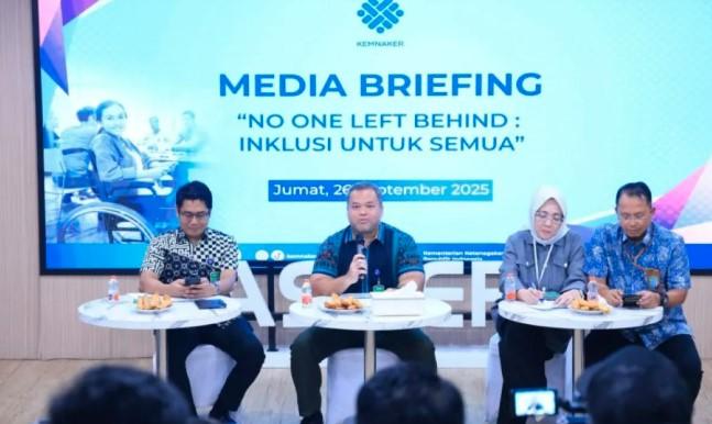 Kemnaker Gelar Media Briefing “No One Left Behind”, Dorong Inklusi di Dunia Kerja