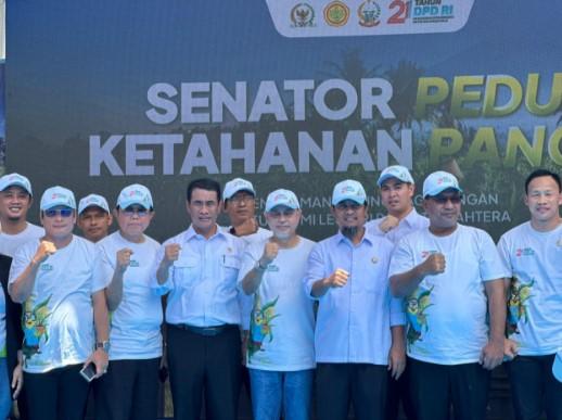 Didampingi Menteri Pertanian, Tamsil Linrung Launching Program Senator Peduli Ketahanan Pangan di Sulsel