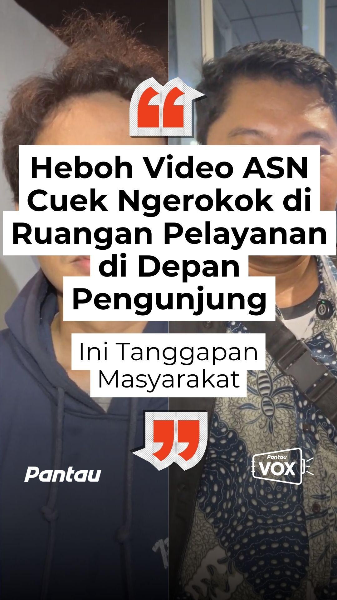 HEBOH VIDEO ADN CUEK NGEROKOK DI RUANGAN PELAYANAN DI DEPAN PENGUNJUNG