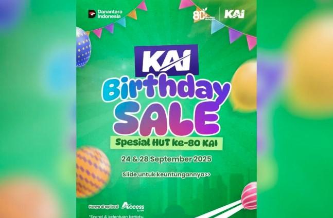 Promo HUT ke-80 KAI Disambut Antusias, Ratusan Ribu Tiket Terjual dalam Hitungan Jam