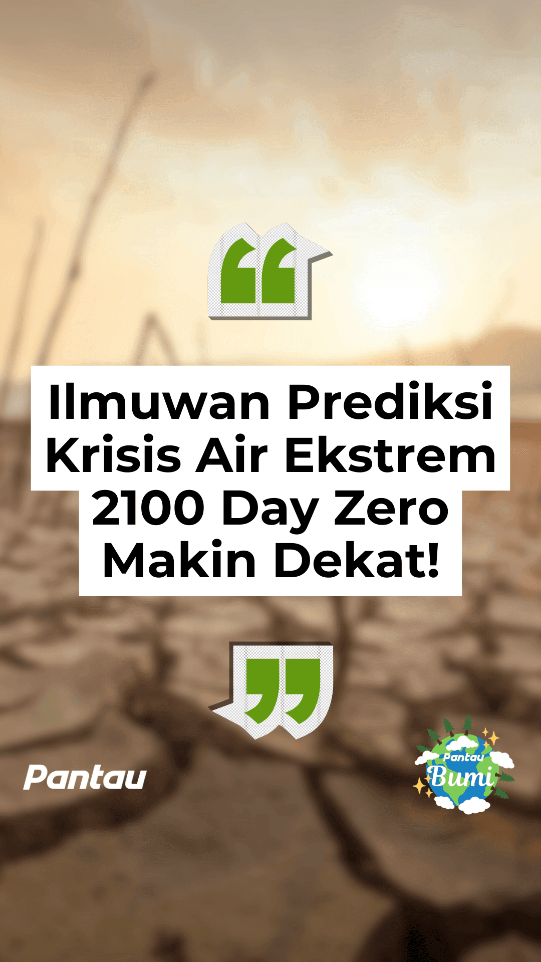 ILMUWAN PREDIKSI KRISIS AIR EKSTREM 2100 DAY ZERO MAKIN DEKAT!
