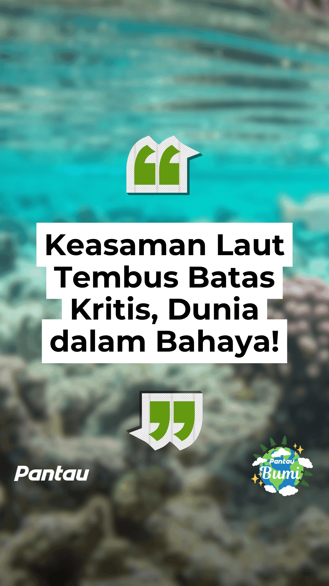 KEASAMAN LAUT TEMBUS BATAS KRITIS