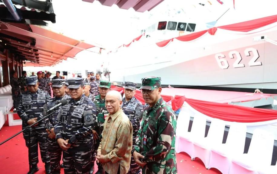 KSAL Resmikan KRI Belati-622, Kapal Cepat Rudal Hybrid Pertama di Indonesia