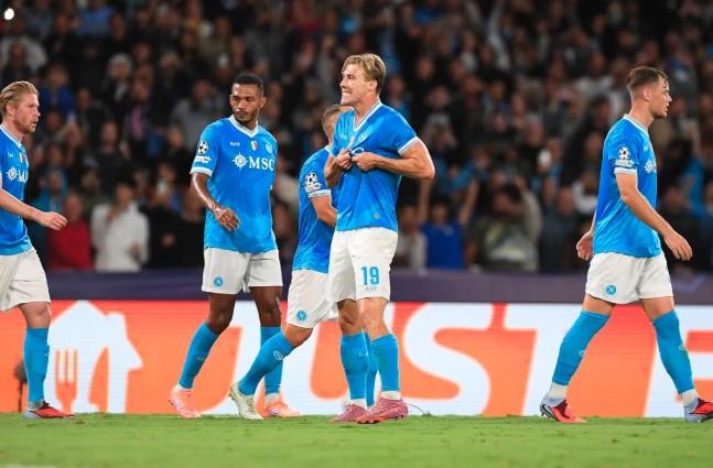Hojlund Borong Dua Gol, Napoli Tundukkan Sporting CP 2-1 di Liga Champions