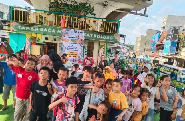 PNM Dukung Literasi Anak di TBM Kolong Ciputat, Hadirkan Buku dan Harapan di Hari Aksara