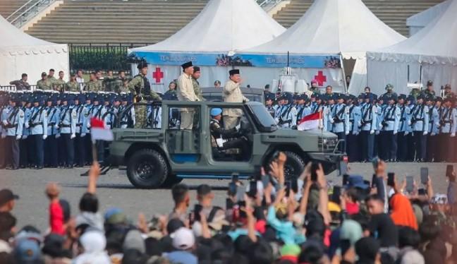 Presiden Prabowo Pimpin Upacara HUT ke-80 TNI di Monas dengan Penuh Semangat Kebangsaan