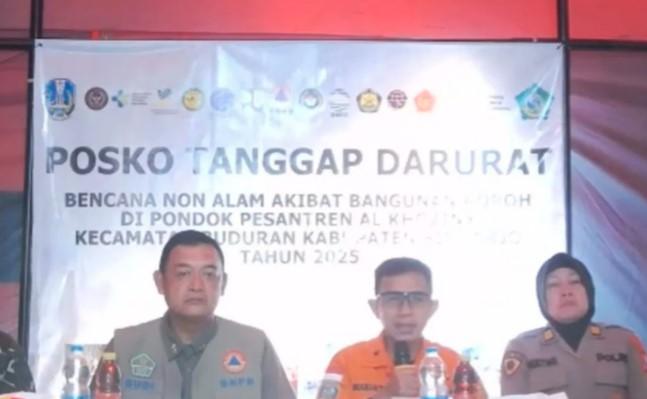 Basarnas: 54 Jenazah Ditemukan dari Reruntuhan Ponpes Al-Khoziny, Lima di Antaranya Berupa Potongan Tubuh