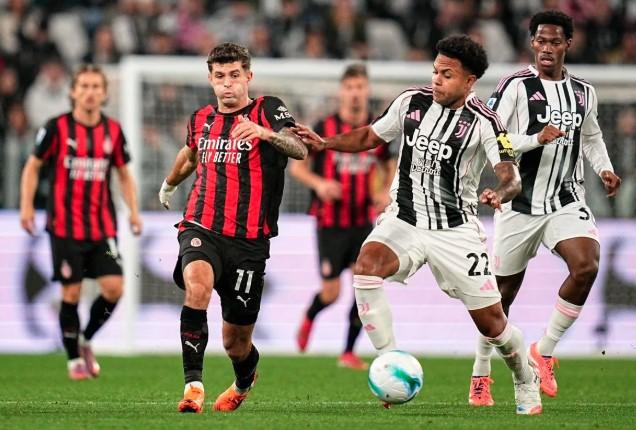 Pulisic Gagal Penalti, Juventus dan AC Milan Berbagi Poin Tanpa Gol di Turin