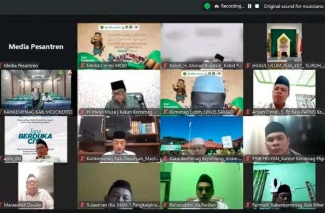 Menteri Agama Pimpin Istighatsah Nasional Daring untuk Doakan Korban Ambruknya Bangunan di Pesantren Al Khoziny