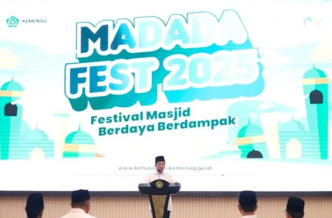 Menag Dorong Masjid Jadi Pusat Ekonomi dan Ekoteologi Umat, Luncurkan Buku Ekoteologi Islam di Madada Fest 2025