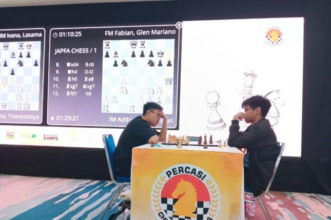 FM Fabian Glen Mariano Pimpin Klasemen Open JAPFA Chess Festival 2025, Ivana Lasama Nyaris Juara Senior Putri