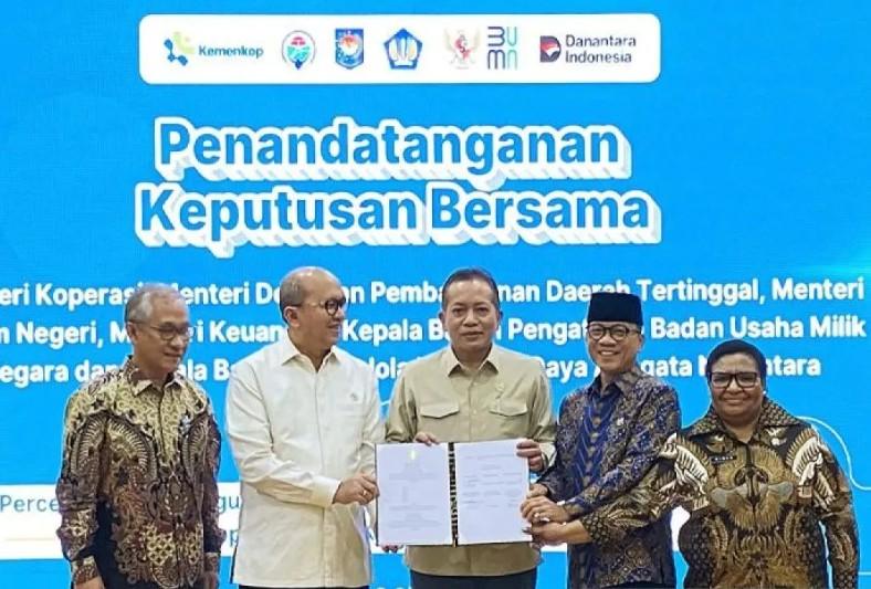 Pemerintah Sepakati SKB Percepatan Pembangunan 80 Ribu Koperasi Desa dan Kelurahan Seluruh Indonesia